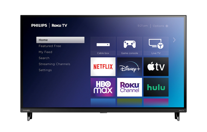 Philips 32 Class HD (720P) Smart Roku Borderless LED TV (32PFL6452 F7)