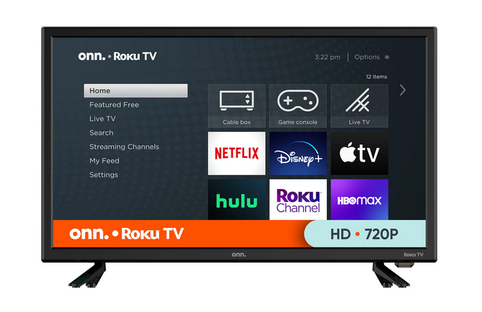 onn. 24” Class HD (720P) LED Roku Smart TV (100012590)