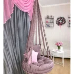 1 Seater Outdoor Swing Chair with Rope for sale Gallery Image