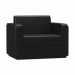 Regal Black Visitor Office Sofa for sale Gallery Image