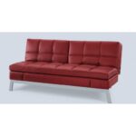 2 Part Folding AF Leather Sofa Bed Gallery Image