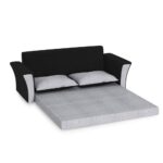 2 Seater Black & Ash Sofa Cum Bed for sale Gallery Image
