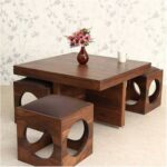 4 Seater Wooden Coffee Table for sale Gallery Image