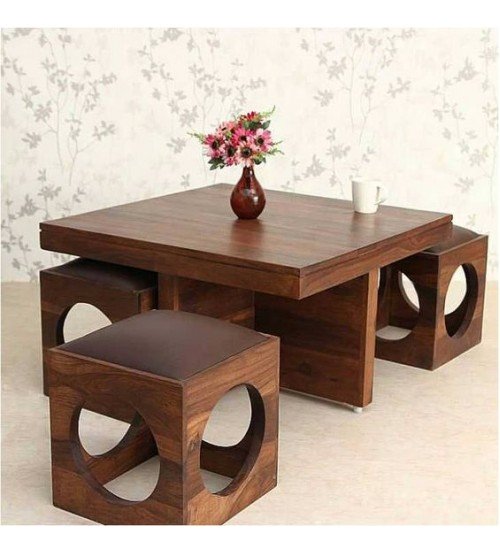 4 Seater Wooden Coffee Table for sale Gallery Image