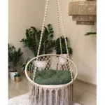 Outdoor 1 Seater Net Swing Chair with Rope for sale Gallery Image