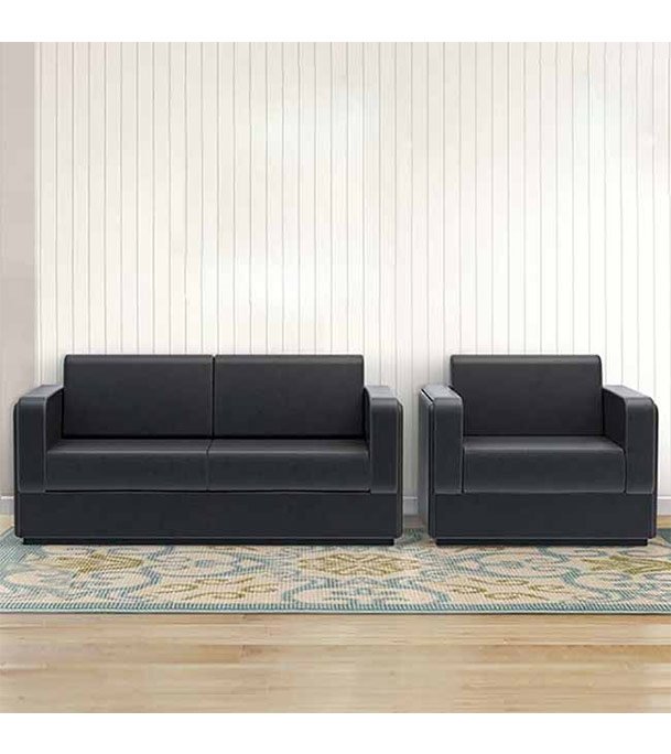 Regal Black Visitor Office Sofa for sale Gallery Image