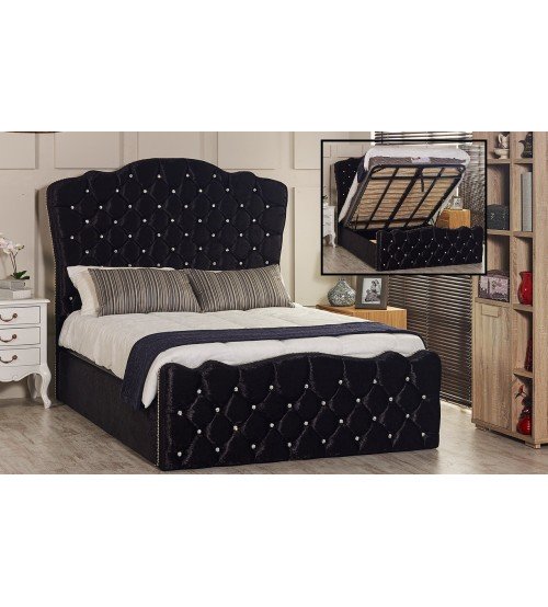 Storage Adjustable Lift Fabrics Bed for sale Gallery Image