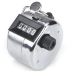 4 Digit Manual Hand Tally Mechanical Palm Click Counter